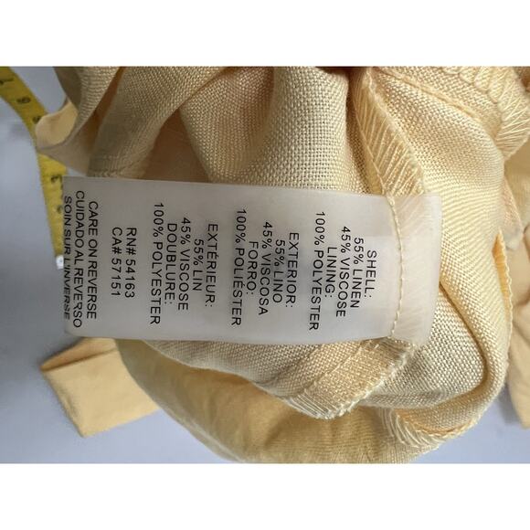 Karl Lagerfeld Paris Yellow Midi Dress – Size 6 - Picture 5 of 8